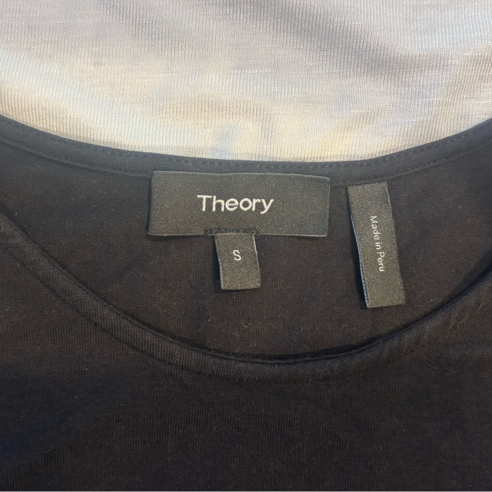 Theory Jorainna Ruched Tank Dress- Black - Picture 6 of 10